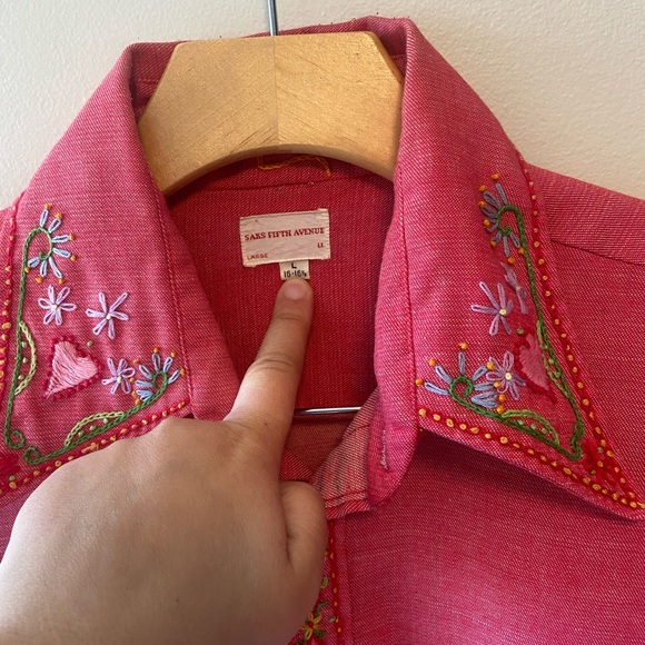 Embroidered western-style button down - Picture 3 of 7